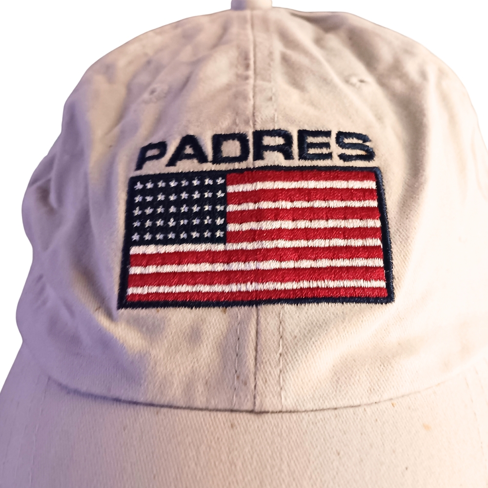 Padres Cap with American Flag Embroidery